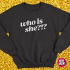 Who Is She?!? Sweater (Black) - Inspired by Nikki Grahame from Big Brother