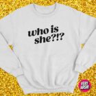Who Is She?!? Sweater (White) - Inspired by Nikki Grahame from Big Brother