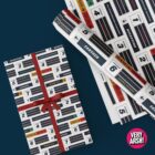 Lost in Television Centre - Wrapping Paper inspired by Old BBC Signage (A2 Folded)
