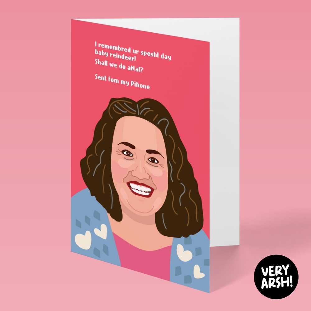 Martha from Baby Reindeer inspired Greeting Card, Birthday Card | Very Arsh