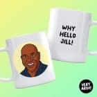 Funny Ainsley Harriott celebrity mug personalised with name or text - pop culture gift