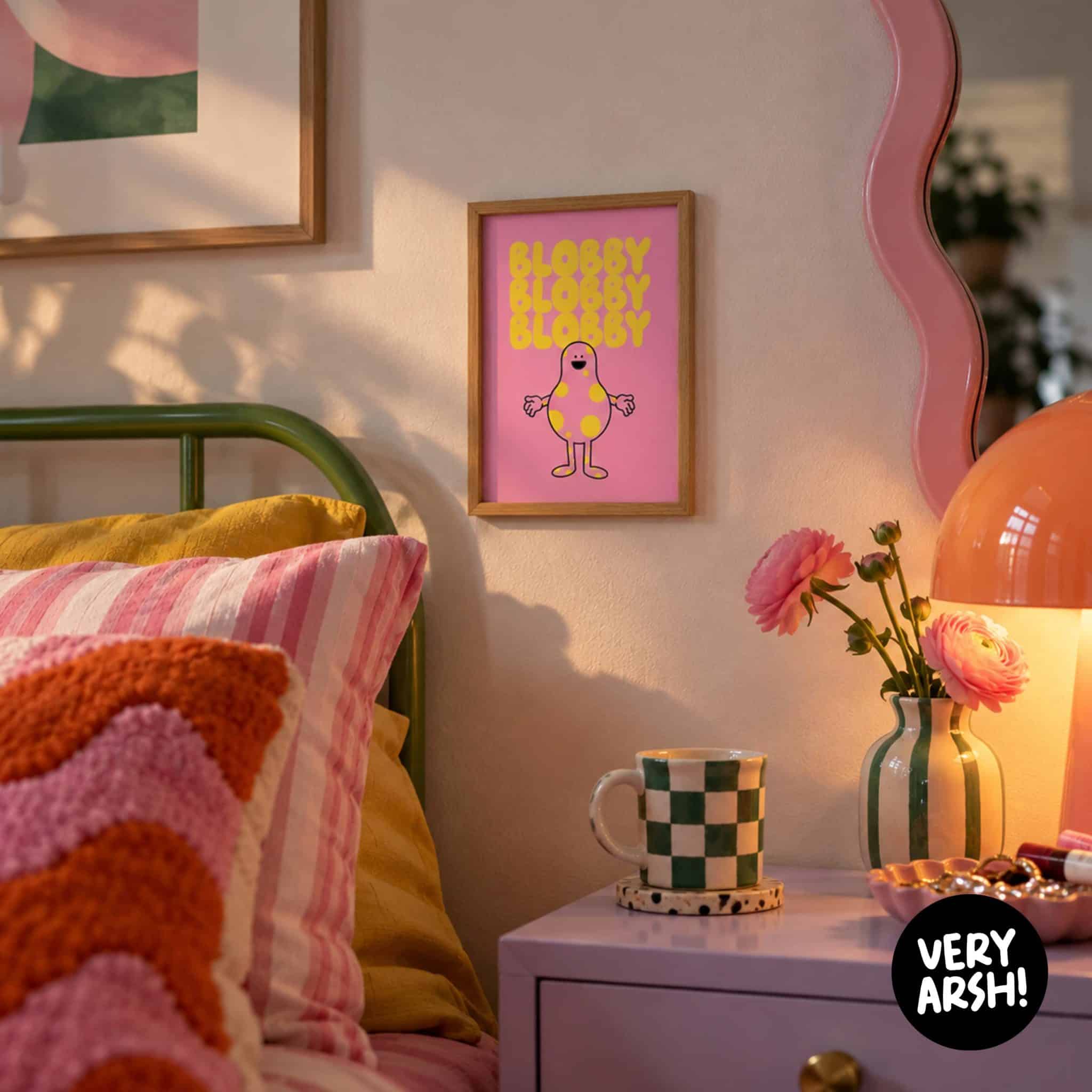 Mr Blobby Fresh - A5 Print