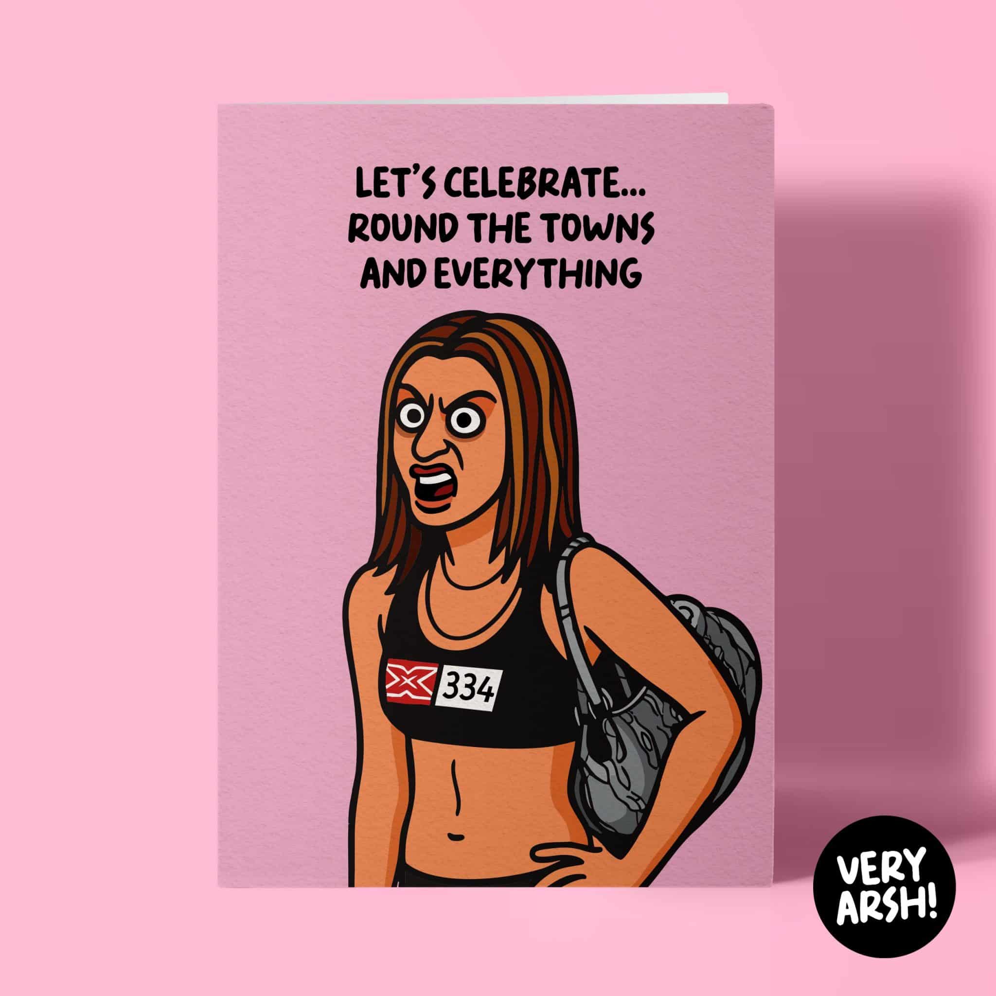 Rachel Lester Birthday Card – X Factor Funny Birthday Card